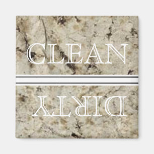 Marble Style Dishwasher Magnet Clean & Dirty