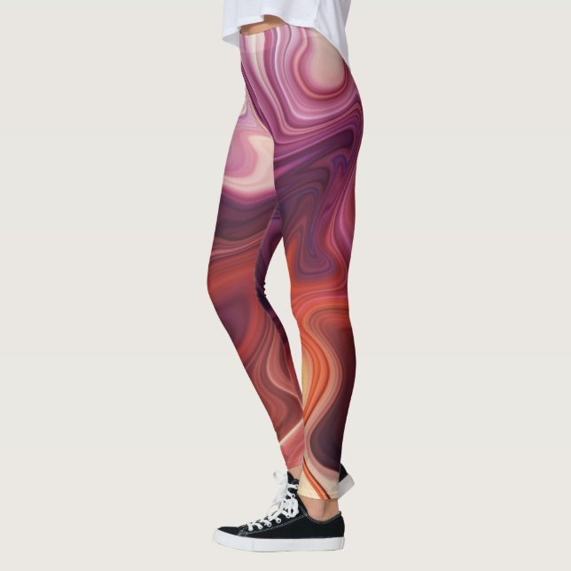 Marble Style Flow Leggings (Left)