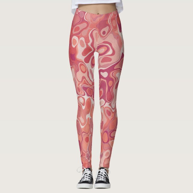 Marble Style  Leggings (Front)