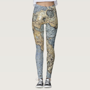 Marble style leggings