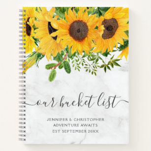 Our Bucket List Couple's Scrapbook Notebook