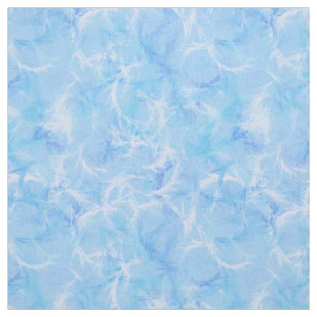 Marble swirl print - sky blue fabric (Swatch)