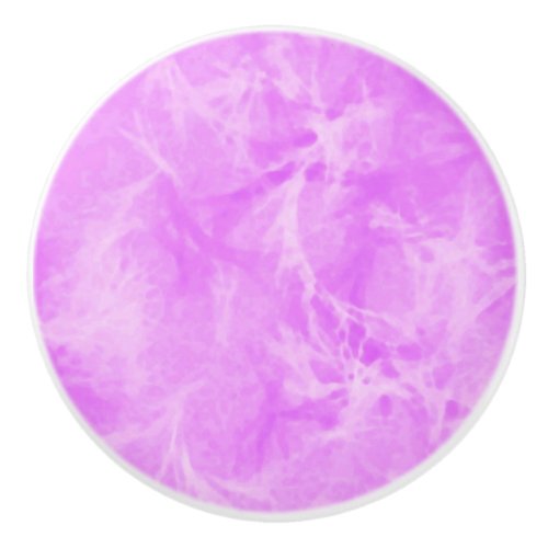 Marble swirl print _ soft violet ceramic knob