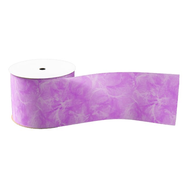 Marble swirl print - soft violet grosgrain ribbon (Spool)