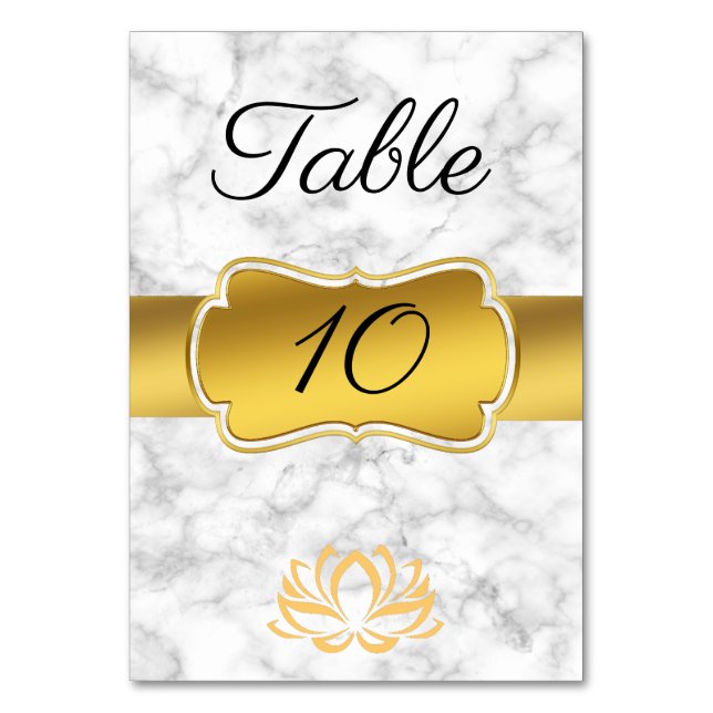 Marble Table Number (Front)