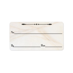 Marble Tea/Coffee/Etc. Canister Labels