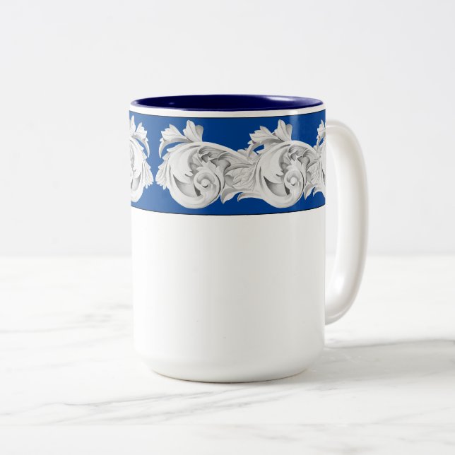 Marble Tendrils on a Combo Mug (15 oz.) (Front Right)