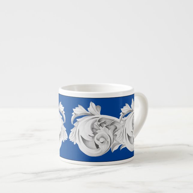 Marble Tendrils on an Espresso Mug (Front Right)