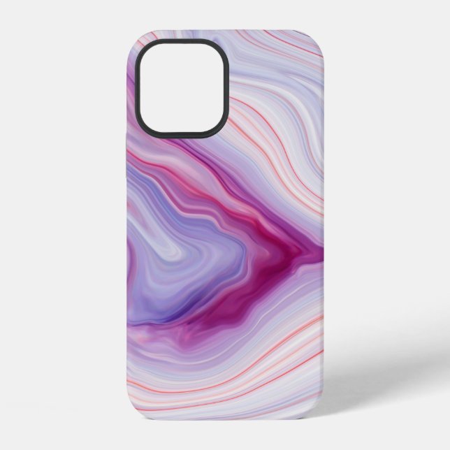 Marble texture background / white gray marble patt iphone case (Back)