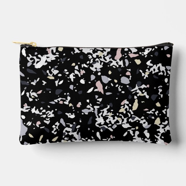 Marble Texture Black     Accessory Pouch (Front)