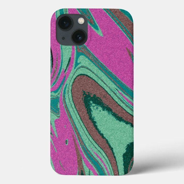 Marble Texture Colorful Case-Mate iPhone Case (Back)