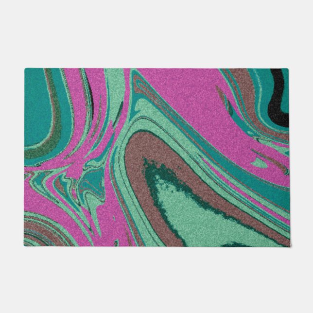 Marble Texture Colorful   Doormat (Front)