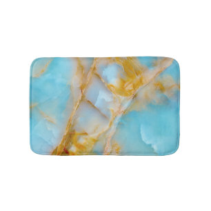 Marble texture, colorful onyx interior. bath mat