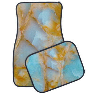 Marble texture, colorful onyx interior. car floor mat