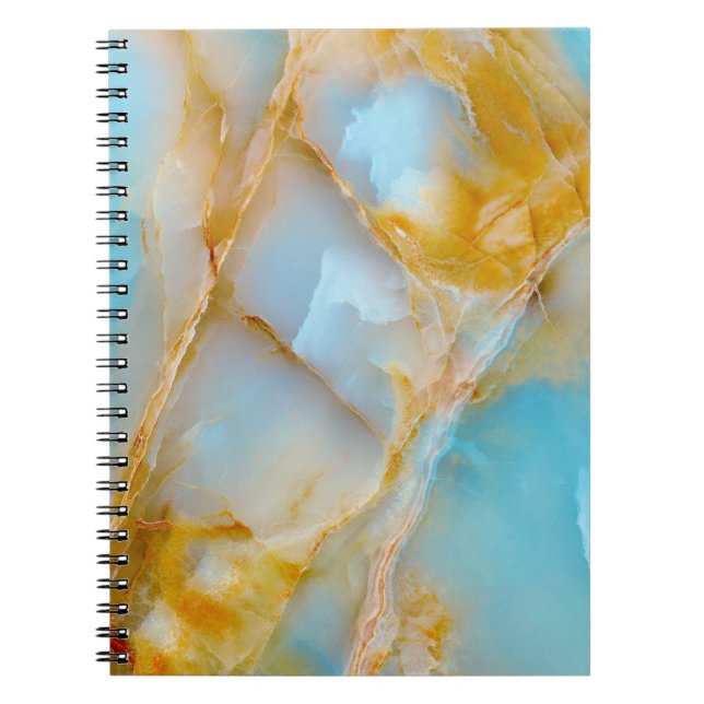 Marble texture, colorful onyx interior. notebook (Front)