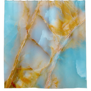 Marble texture, colorful onyx interior. shower curtain
