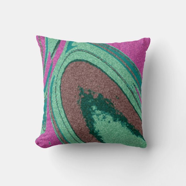 Marble Texture Colorful      Throw Pillow (Front)