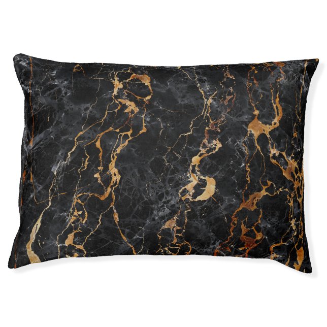 Marble Texture: Elegant Stone Surface. Pet Bed (Front)