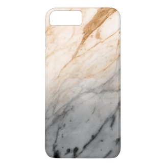 Marble Texture (Grey Orange) iPhone 7 Plus Case