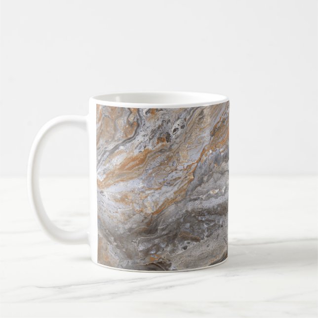 Marble Texture: Italian Limestone Elegance. Coffee Mug (Left)