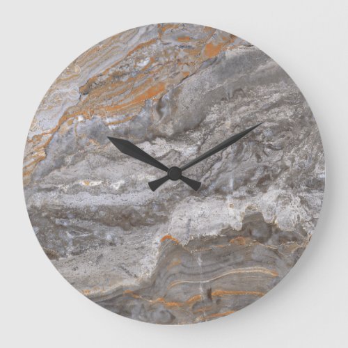 Marble Texture Italian Limestone Elegance Large Clock