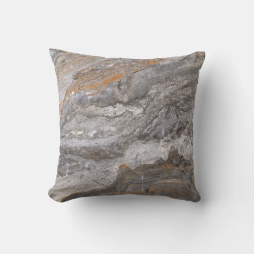 Marble Texture Italian Limestone Elegance Throw Pillow