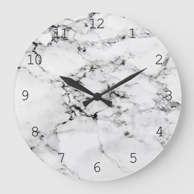 Marble texture large clock (Front)