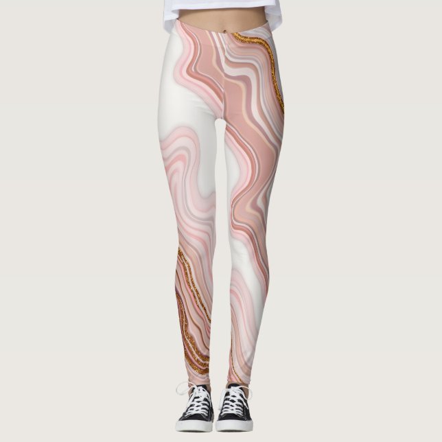 Marble Texture Leggings (Front)