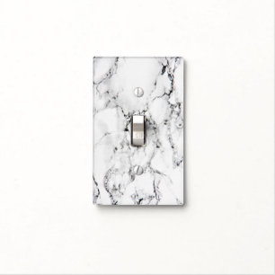 Marble texture light switch cover