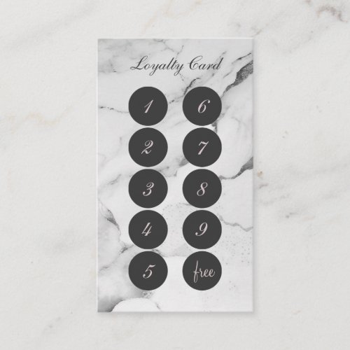 Marble Texture Loyalty Card