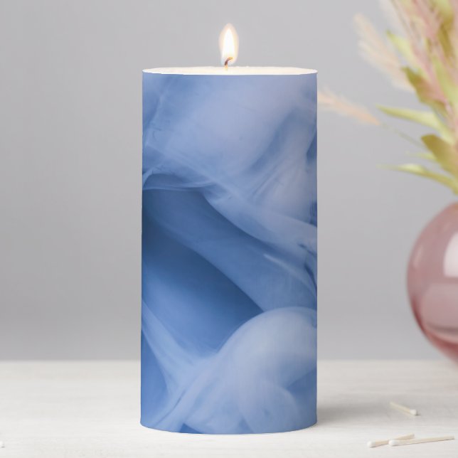  Marble Texture Natural  Pillar Candle (In Situ)