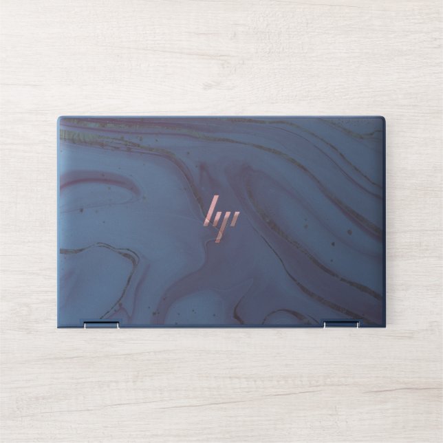 Marble texture painted HP Elite Dragonfly Notebook Laptop Skin (Front)