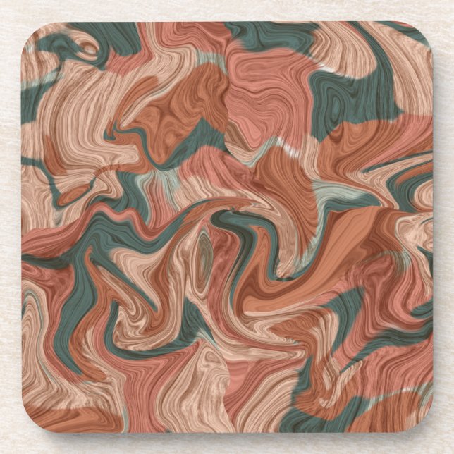 Marble Texture Pattern          Beverage Coaster (Front)