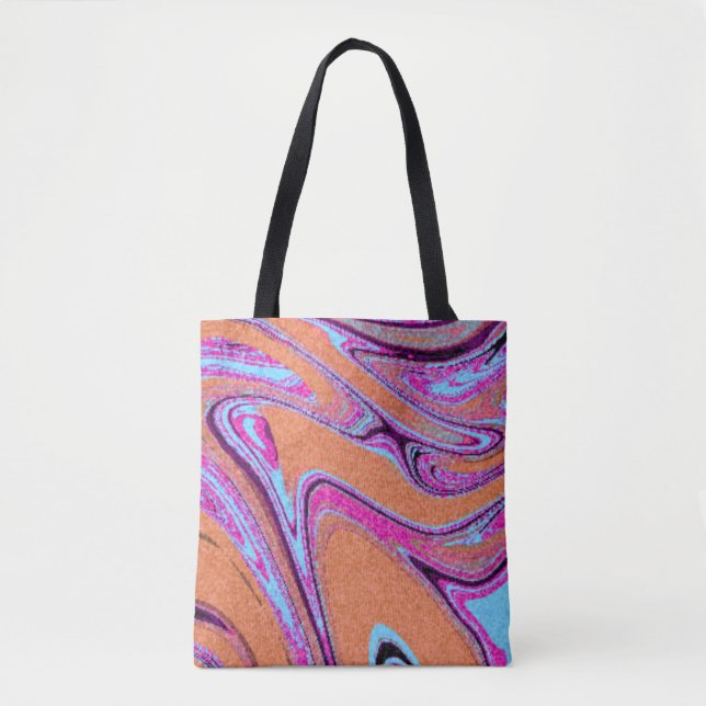 Marble Texture Pattern Colorful Cute      Tote Bag (Front)