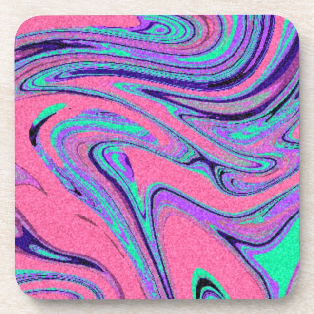 Marble Texture Pattern cute  Beverage Coaster (Front)