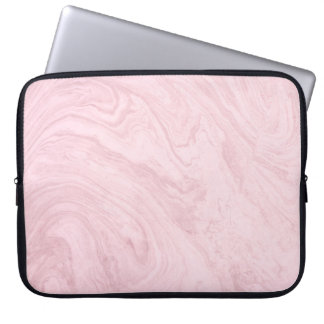 Marble texture pink lavender laptop sleeve