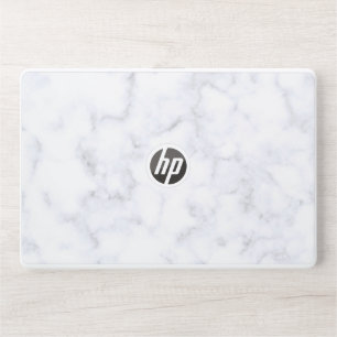 Marble-texture-white-pattern HP Laptop Skin