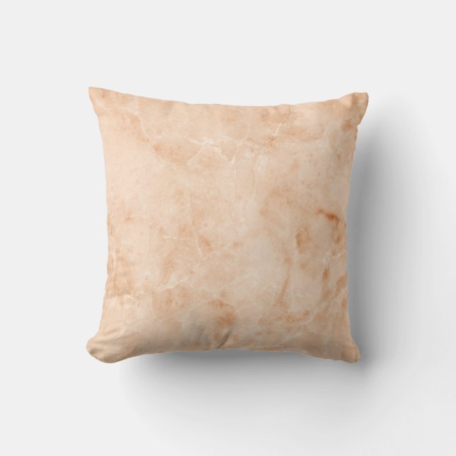 Marble texture white pattern throw pillow (Front)
