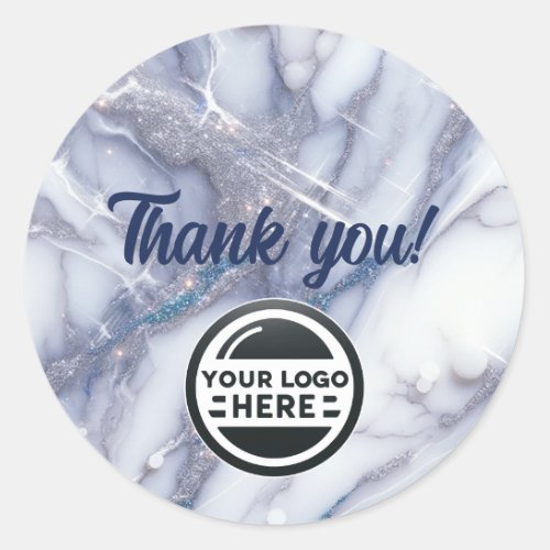 Marble Thank You Customer Business sticker custom