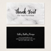 Marble Thank You For Your Purchase (Front & Back)