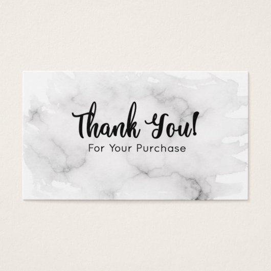 Marble Thank You For Your Purchase (Front)