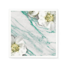 Marble Tiffany Emerald White Jasmine Glitter