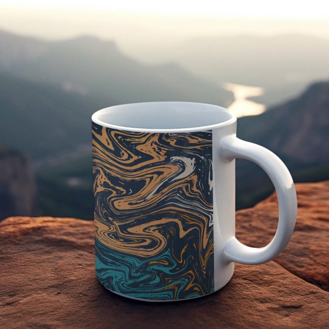 Marble Tile Color Coffee Mug (mugs and cups)