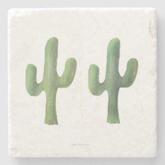 Marble Trivet | Cacti Set Stone Coaster