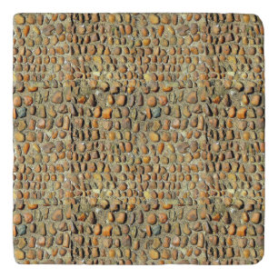 Marble Trivet Cork Bottom Great Stone Photo!