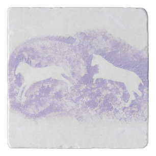 Marble Trivet with Horse Design