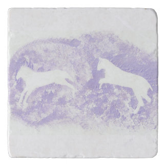 Marble Trivet with Horse Design