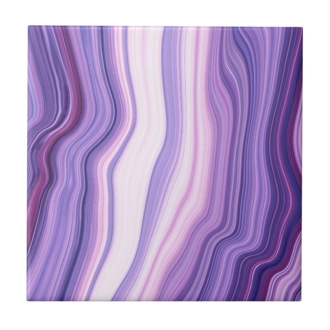 marble ultra violet, ombre purple,violet,pink,chic ceramic tile (Front)