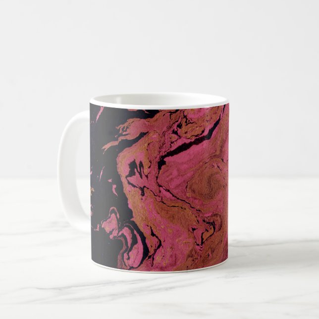 Marble , watercolor coffee mug (Front Left)
