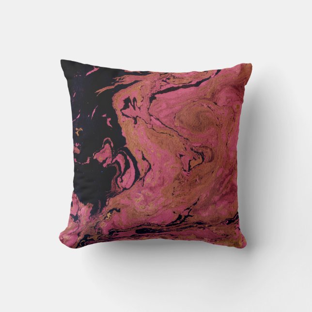 Marble , watercolor throw pillow (Front)